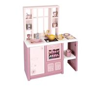 Smoby Loft Fleur Play Kitchen - Children's Kitchen in Modern Loft Style with Hob, Oven, Fridge & 27 Accessories, for Children from 3 Years