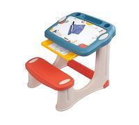 Smoby - Magic Desk - Desk for Children - Erasable Marker - 3 Storage Spaces + Sliding Drawer - 12 Accessories Included - From 2 Years Old - Made in France