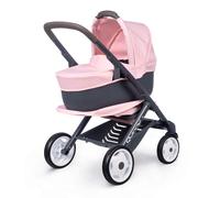 Smoby Maxi Cosi 3 in 1 Multifunctional Pushchair Pink - For Dolls up to 42 cm - Convertible Doll Stroller for Different Needs in the Quinny Design,