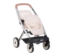 Smoby - Maxi-Cosi - Beige Twin Stroller - Imitation Toy - Walking 2 Dolls up to 42 Cms - Silent and Multi-directional Wheels - From 3 Years Old - Made in Spain