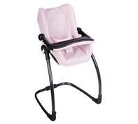 Smoby - Maxi-Cosi - Pink Seat and High Chair - For Babies Up to 42 Cms - Imitation Toy - Tray, Rocker, Car Seat - From 3 Years Old - Made in Spain