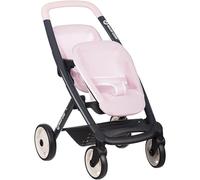 Smoby - Maxi-Cosi - Pink Twin Stroller - Imitation Toy - Walking 2 Dolls up to 42 Cms - Silent and Multi-Directional Wheels - From 3 Years Old - Made in Spain