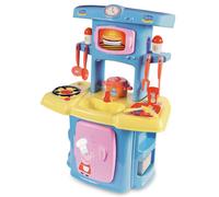 Smoby Mi Cocina Peppa Pig Ecoiffier Children's Kitchen with 13 Accessories, 100% Official License, Boys Girls from 18 Months (1711), Multicoloured,