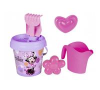 Smoby - Filled Bucket Watering Can - Minnie - Sieve, Rake, Shovel, Sand Mold - From 18 Months