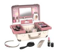 Smoby - My Beauty Vanity - Hairdressing, Nails, Fake Makeup - Easy to Carry - Retractable Tablets - 13 Accessories - Ages 3+ - Made in France