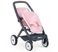 Smoby Quinny Twin Pushchair - Light Pink Pink