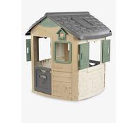 Smoby - Life Neo Jura Lodge Playhouse (115 x 123 x 132 cm) with 31% Recycled Content includes Bird Feeding Station - Outdoor Children's House for Kids