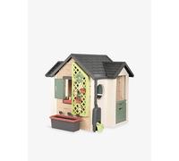 SMOBY LIFE Age 2+ GARDEN HOUSE PLAYHOUSE with 15 accessories. Indoor/outdoor sustainable play with 64% recycled material