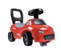 Smoby - Porteur enfant 2 en 1 - Auto Rouge - Coffre sous la selle + klaxon - Des 10 mois - Fabrication française