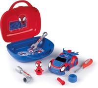 SMOBY Spidey and His Amazing Friends Tool Box for kids - Help Spidey to build for adventures across the Spiderverse. Includes accessories and stickers for Boys and Girls Ages 3 4 5 6 7 Years