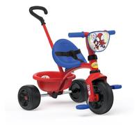 Smoby - Tricycle Be Fun - Spidey - Evolutif de 15 mois a 3 ans - Canne parentale réglable sur 3 positions - Ceinture de sécurité