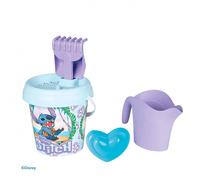 Smoby - Stitch Bucket Filled Watering Can - Sieve, Rake, Shovel, Watering Can Sand Mould - For Children from 18 Months - 7600862185