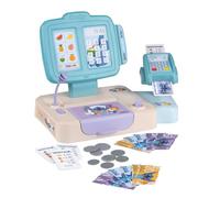 Smoby Stitch Supermarket Till for Kids - With Cash Drawer, Game Microphone, Card Reader, Play Money, Total 26 Accessories, Role Play Till for Children, Ages 3+