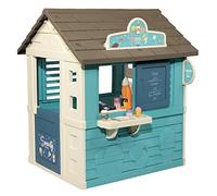 Smoby - Sweety Corner House - Children's Garden Cabin - Snack Theme - Ice Cream Machine - 18 Accessories - Recycled Material - From 2 Years Old - Made in France