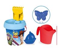 Smoby - Toy Story Bucket Set - Includes Watering Can, Shovel, Sand Mold, Sieve, and Rake - Recycled Material - Ages 18 Months and Up - Made in France