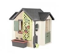 SMOBY LIFE Age 2+ GARDEN HOUSE PLAYHOUSE with 15 accessories. Indoor/outdoor sustainable play with 64% recycled material