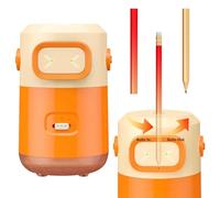 SMOCTAR Fully Automatic Electric Pencil Sharpener, Rechargeable Smart Pencil Sharpener for 6.5-11.5mm Pencils ＆ Coloured Pencils, Hands-Free Auto in & Out for Classroom Home Office School (Orange)
