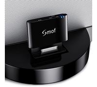 Smof 30 Pin Bluetooth Adapter for Bose Sounddock iPod iPhone & other 30 Pin Dock Speakers, 30 Pin to Bluetooth Receiver with 3.5 mm AUX Cable Bluetooth Adapter(NOT FOR CAR OR MOTORCYCLE)