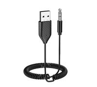 Smof Aux to Bluetooth Adapter, BT5.2, Hands-Free Calls for Car/Speaker