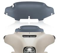 Smoke 6”Motorcycle Windshield Windscreen Wind Splitter Compatible with Harley Davidson Touring Street Glide Electra Glide FLHT FLHTCU Ultra Classic Glide FLHX FLHTK Tri Glide 1996-2013