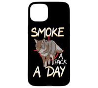 Smoke A Pack A Day Coyote Hunting Jackal Wolf Case for iPhone 15 Plus