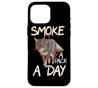 Smoke A Pack A Day Coyote Hunting Jackal Wolf Case for iPhone 16 Pro Max