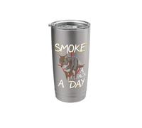 Smoke A Pack A Day Coyote Hunting Jackal Wolf Stainless Steel Insulated Tumbler