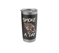 Smoke A Pack A Day Coyote Hunting Jackal Wolf Stainless Steel Insulated Tumbler