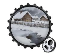 Smoke Accompanies The Chirping of Sparrows Bottle Opener Funny Magnetic Beer Bottle Opener for Refrigerator Wall Mounted Strong Magnet for Fridge Decorative Beer Opener Gift for Boyfriend Husband Fath