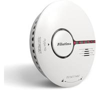 Smoke Alarm, Fire Alarm 10 Years Life Smoke Detector with LED Indicator&Test Button, Replaceable Battery,Conforms to EN14604 Standard, Sound and Flash Alarm 85dB for Home Kitchen, Easy Install