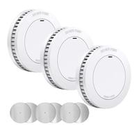 Smoke Alarm for Home,XINDUM Smoke Detectors 10 Years Battery, Fire Alarms with Test/Mute Button and Magnetic Holder, 85dB Audible Alarm for Home Security, Standalone,3 Pack