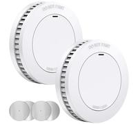 Smoke Alarm for Home,XINDUM Smoke Detectors 10 Years Battery, Fire Alarms with Test/Mute Button and Magnetic Holder, 85dB Audible Alarm for Home Security, Standalone,2 Pack