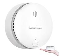 Smoke Alarms for Home, 10 Years Replaceable Battery Smoke alarm, Fire alarm, Smoke Detector with Silence/Test Button, Conforms to EN 14604 Standard (Replaceble Battery 1 Pack)