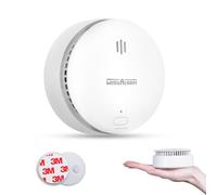 Smoke Alarms for Home, 10 Years Replaceable Battery Smoke alarm, Fire alarm, Smoke Detector with Silence/Test Button, Conforms to EN 14604 Standard (1 pcs Sealed Battery)