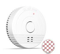 Smoke Alarms for Home Replaceable Battery Smoke Detector Fire Alarms with Test/Mute Button and Magnetic Holder DIN EN14604, 1 Piece