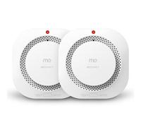 Smoke Alarms for Home, Smoke Alarm with 10 Years Life, Optical Fire Alarms for Home with LED Indicator and 80dB Audible, Smoke Detector Supplied with Fixing Kit Fully Certified, 2 Pack