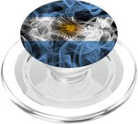 Smoke argentine Flag - Style Argentina cloud PopSockets PopGrip for MagSafe