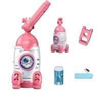 Smoke Automatic No Dip，,Kids Bubbles Toy Light, with Rechargeable Smoke Cute Bubb