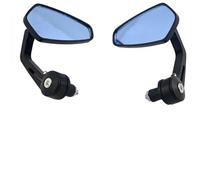 Smoke Blue Lens Side Rearview Mirrors Set For Motorcycle Handle Bar End 7/8' 22mm For DUC&ATI For SUZ&UKI