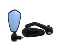 Smoke Blue Side Rearview Mirrors Set For Motorcycle Handle Bar End 7/8' 22mm For Duc&ati For BM&W For Hon&da For Suzuki For Kawa&saki Motorcycle Rear View Mirrors