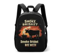 Smoke Brisket Not Meth Casual Daypack Daily Backpacks Travel Shoulder Bag with Adjustable Straps for Women Men