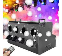 Smoke Bubble Machine, 3000W Bubble Fog Machine with LED RGB Effects, DMX Control, LCD Control Panel, Remote Control - Perfect for Parties, DJ, Halloween, Christmas, Weddings