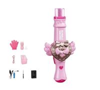 Smoke Bubble Machine - Elastic Bubble Fog Wand, Kids Magic Bubbles Gun Toy with Fog Effect & Colorful Light & Music, Interactive Soap Blower Outdoor Birthday Christmas Party Gift Games (A)