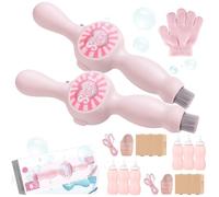 Smoke Bubble Machine, Magic Interactive fog Bubble Machine, Interactive Bubbles Fog Wand for Party, for Easy Use (Pink#Pro,2 Pcs)