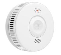 Smoke Detector，3-Year Battery Smoke Detector Fire Alarm with Large Test/Silence Button, Conforms to EN14604 Standard for Home