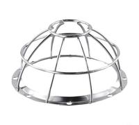 Smoke Detector Cover Iron Mesh Base Compatible Security Guards Silver 13.2x6.5cm Home Commercial Protection Quick Install Single Double Pack(1PC)