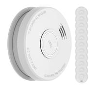 Smoke Detector DOF19 Plastic Warning signal: 85 dB 9V battery-operated