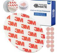 Smoke detector magnetic holder Replacement adhesive pads, 12 pieces, Ø 48 mm diameter, repair sticker for magnetic holder, sticker magnetic holder for warning alarms