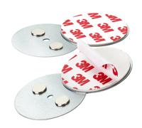 Smoke Detector Magnetic Mount Holder Pad Heat Alarm Self Adhesive 2 pcs 5 cm