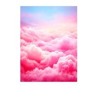 smoke Diamond Art Kits Adults, Diamond Painting pink Crystal Art Kits for Kids Beginners DIY 5D Full Drill Crystal Embroidery Paintings Canvas Crafts Home Wall Decor Christmas Gifts 12x16 inch KSWF965